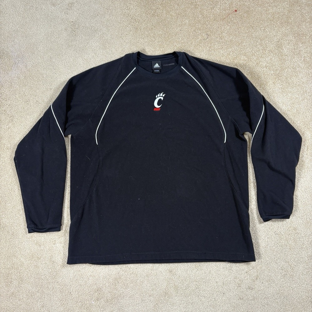 Adidas Cincinnati Bearcats Climawarm Pullover Sweater Mens 3XL Black 8892H